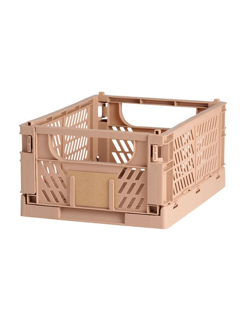 Caja almacenaje plegable arena 33 x 24,5 x 15 cm