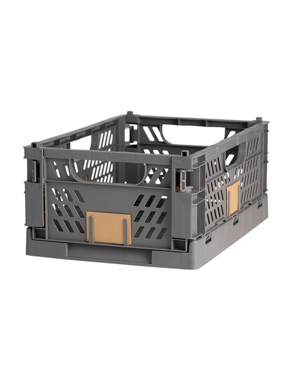 Caja almacenaje plegable gris 50 x 33 x 25 cm