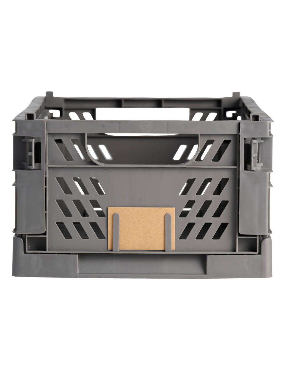 Caja almacenaje plegable gris 50 x 33 x 25 cm