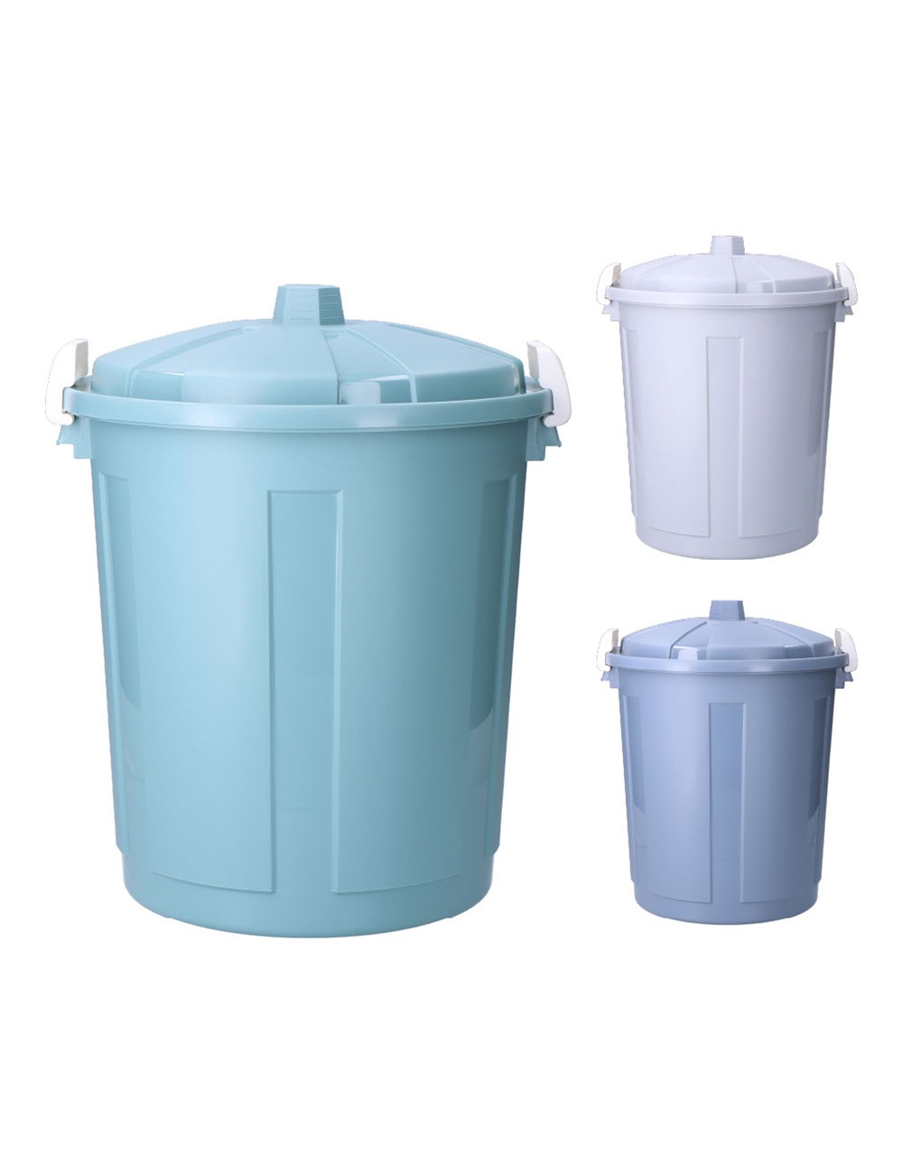 Cubo con tapadera hermética colores surtidos ø29 x 34 cm 21 l