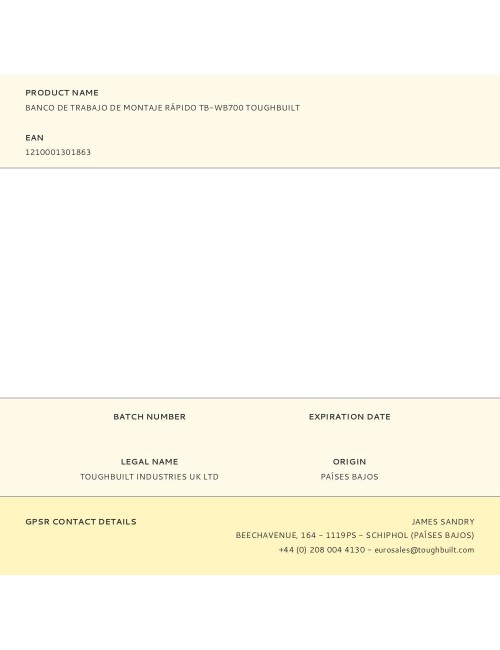 Banco de trabajo de montaje rápido