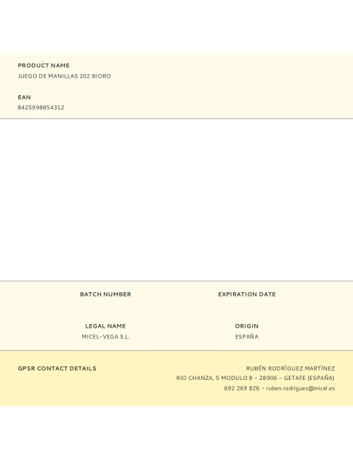 Juego de manillas 202 bioro