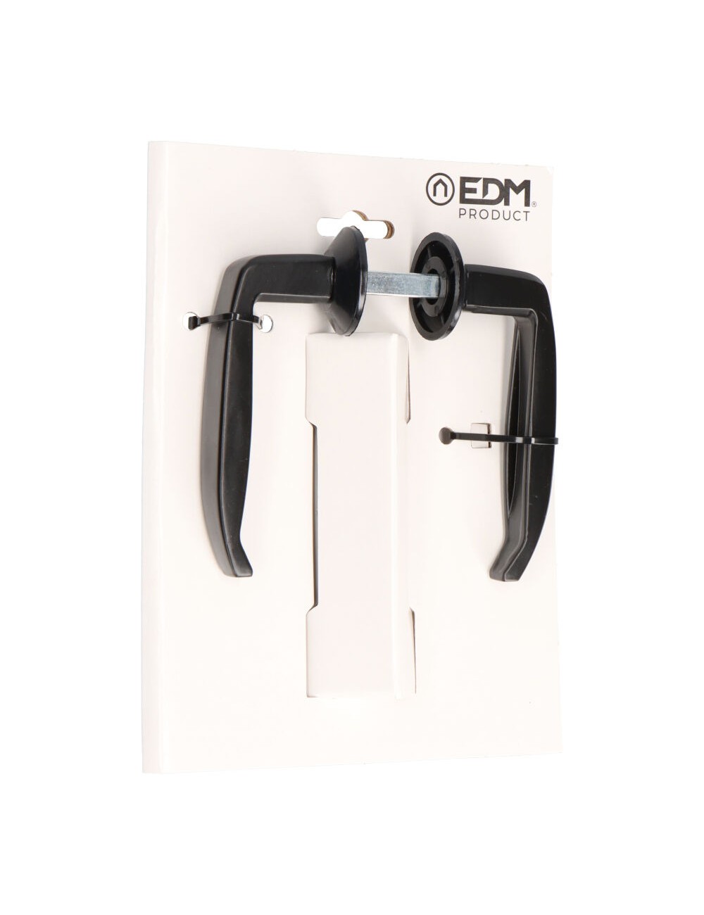 Juego de manillas para puerta metálica 232 25 - 38 mm negro