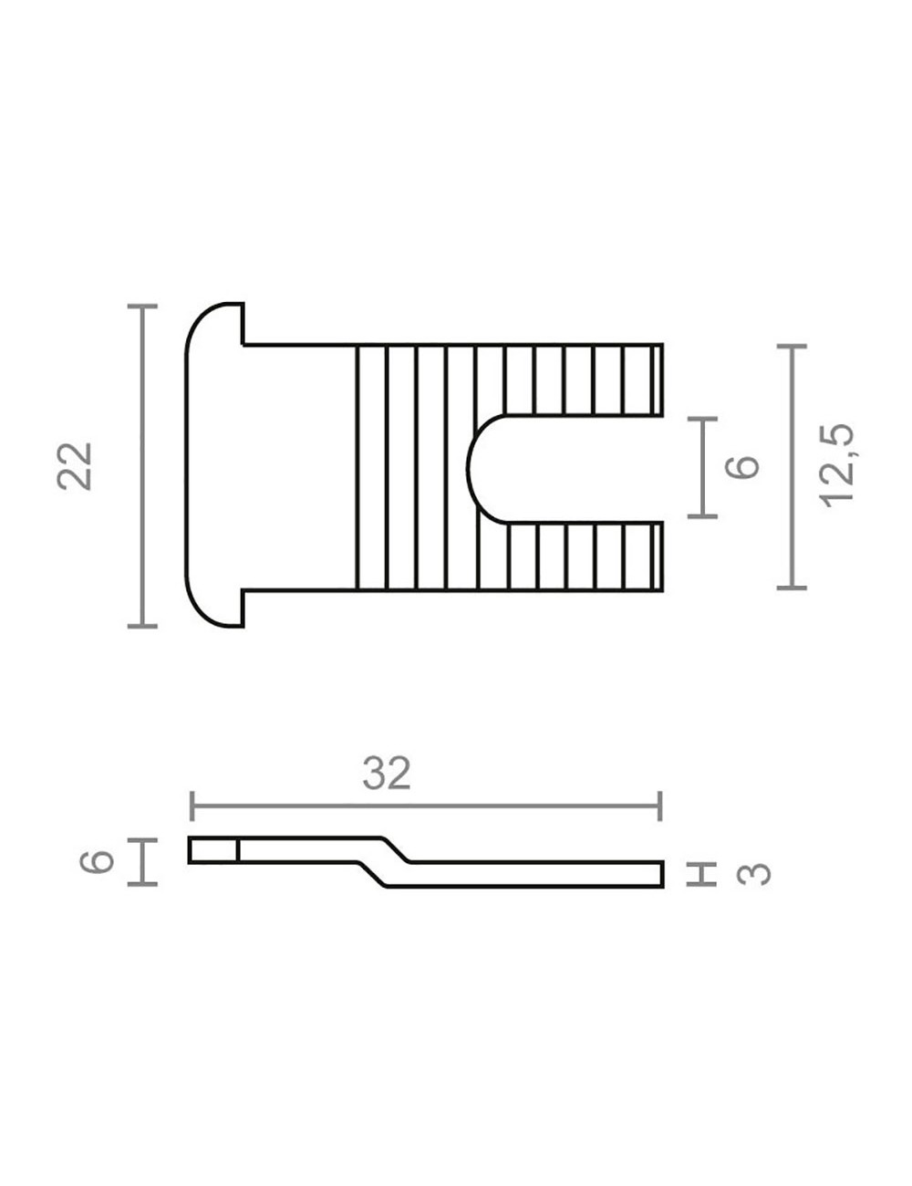 Cerradero lengüeta 6818-22 zincado