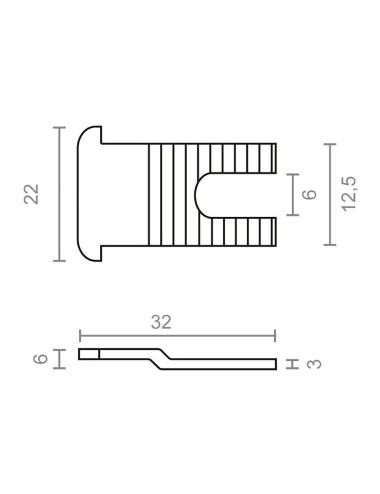 Cerradero lengüeta 6818-25 zincado