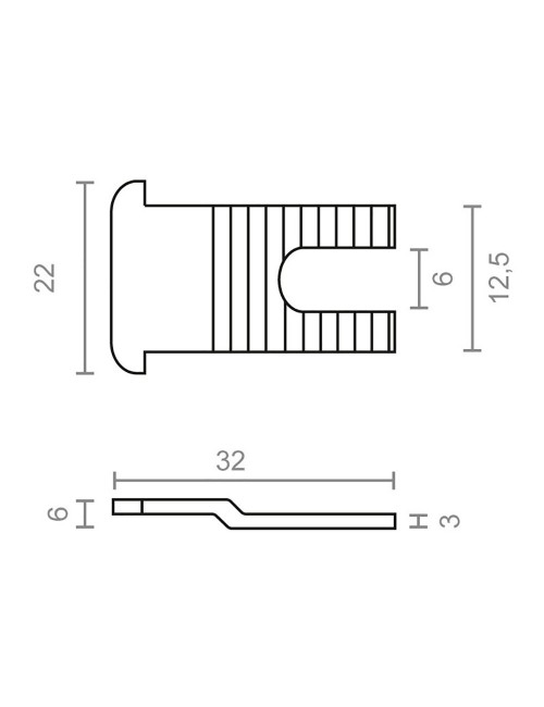 Cerradero lengüeta 6818-25 zincado