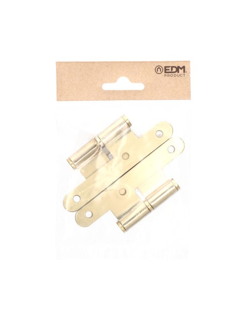 Pernio sin remate pn04 derecha 100x58mm latón satinado