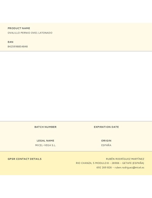 Ovalillo pernio ov01 latonado