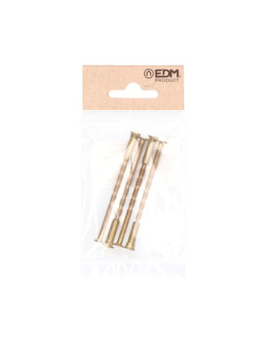 Tornillo pasante multicorte trn02 m4x75mm latonado