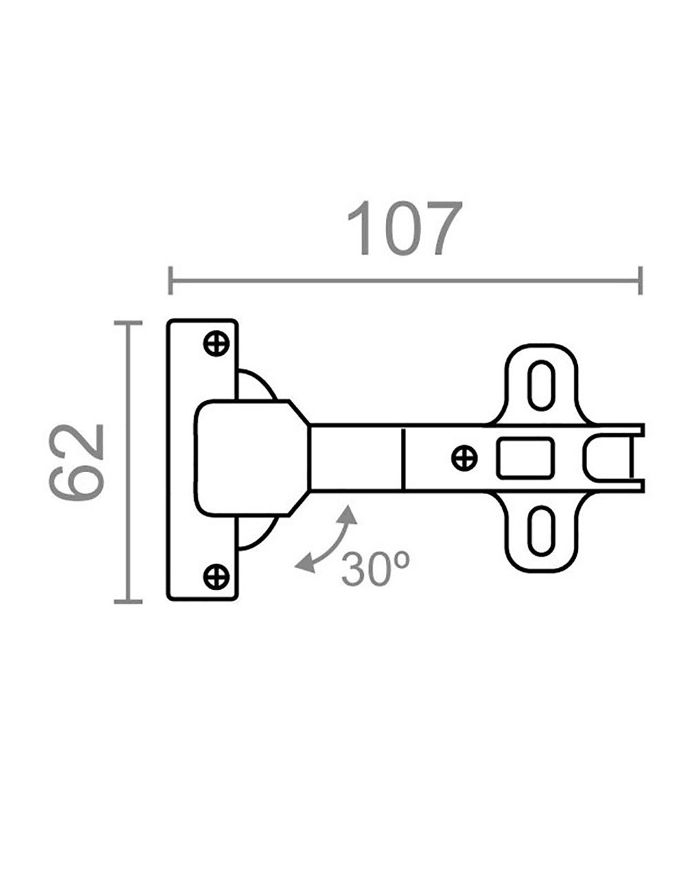 Blister bisagra cazoleta 30 bc08 35mm zn edm