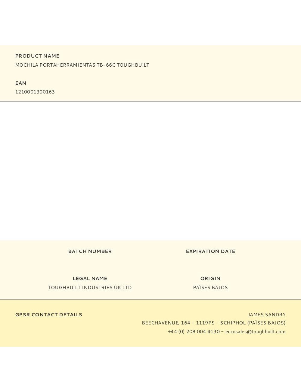 Mochila portaherramientas