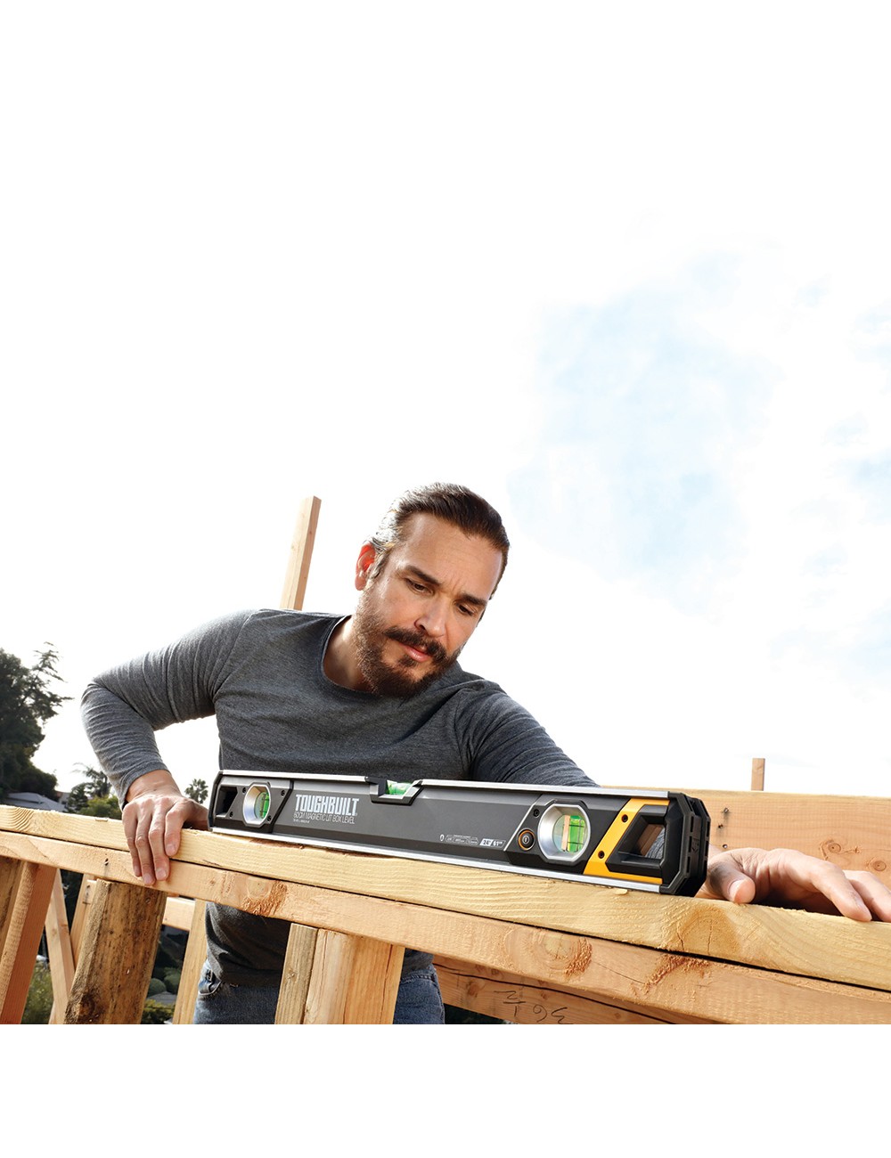 Nivel magnético tubular burbuja iluminada de 60cm tb-h2-l-m60lh-m toughbuilt