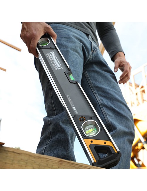 Nivel magnético tubular burbuja iluminada de 60cm tb-h2-l-m60lh-m toughbuilt