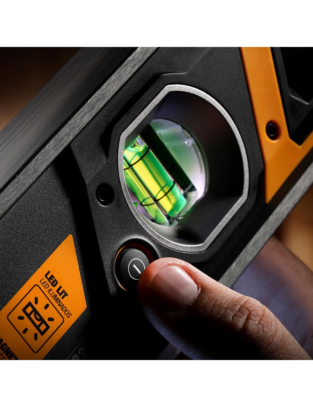 Nivel magnético tubular burbuja iluminada de 120cm tb-h2-l-m120lh-m toughbuilt