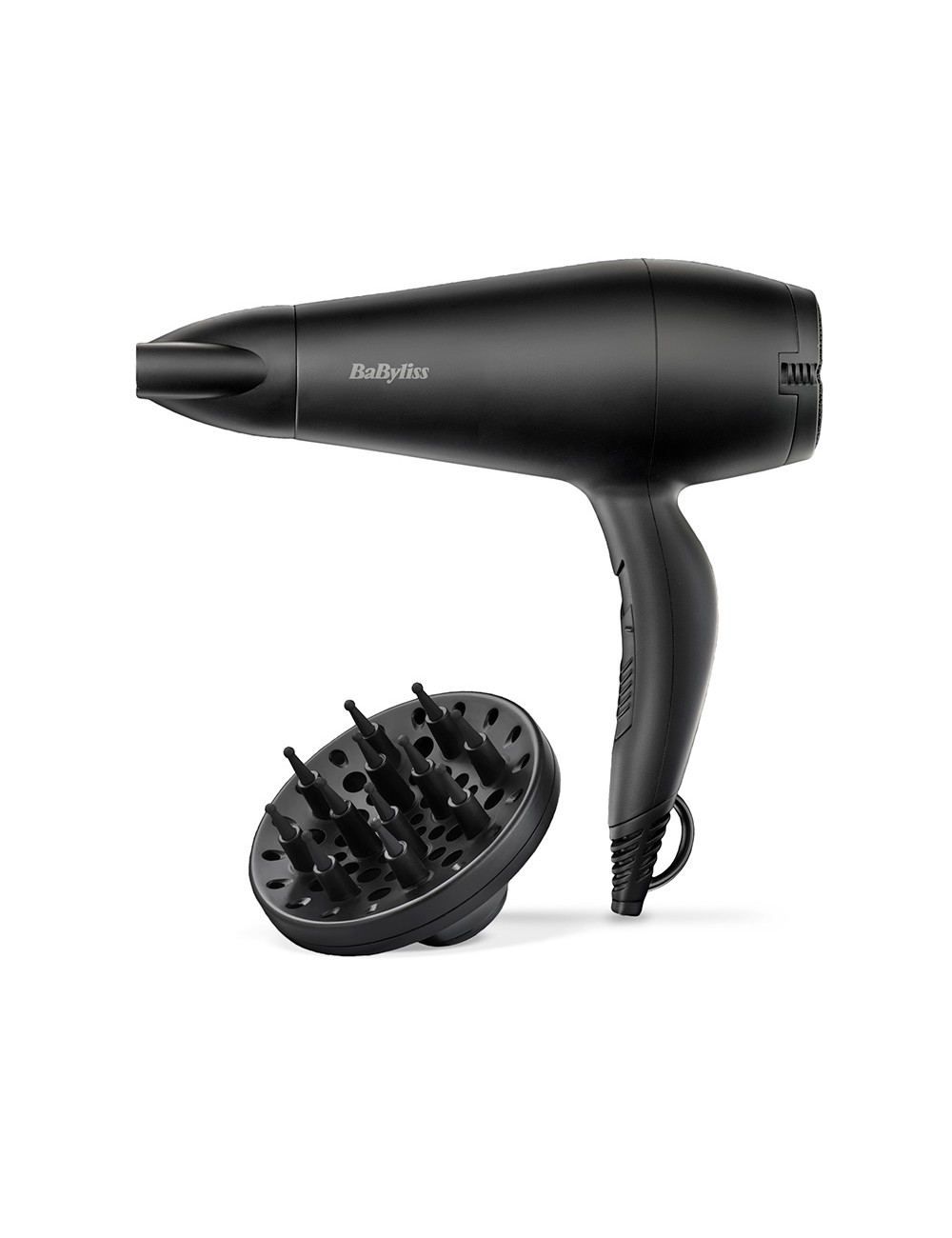 Secador de pelo con difusor negro smooth 2000 w