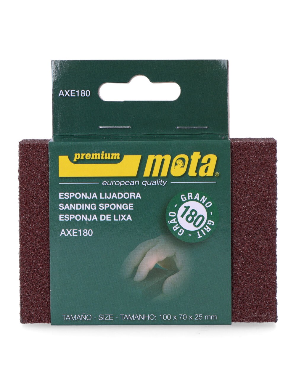 Esponja lijadora de aluminio grano 180