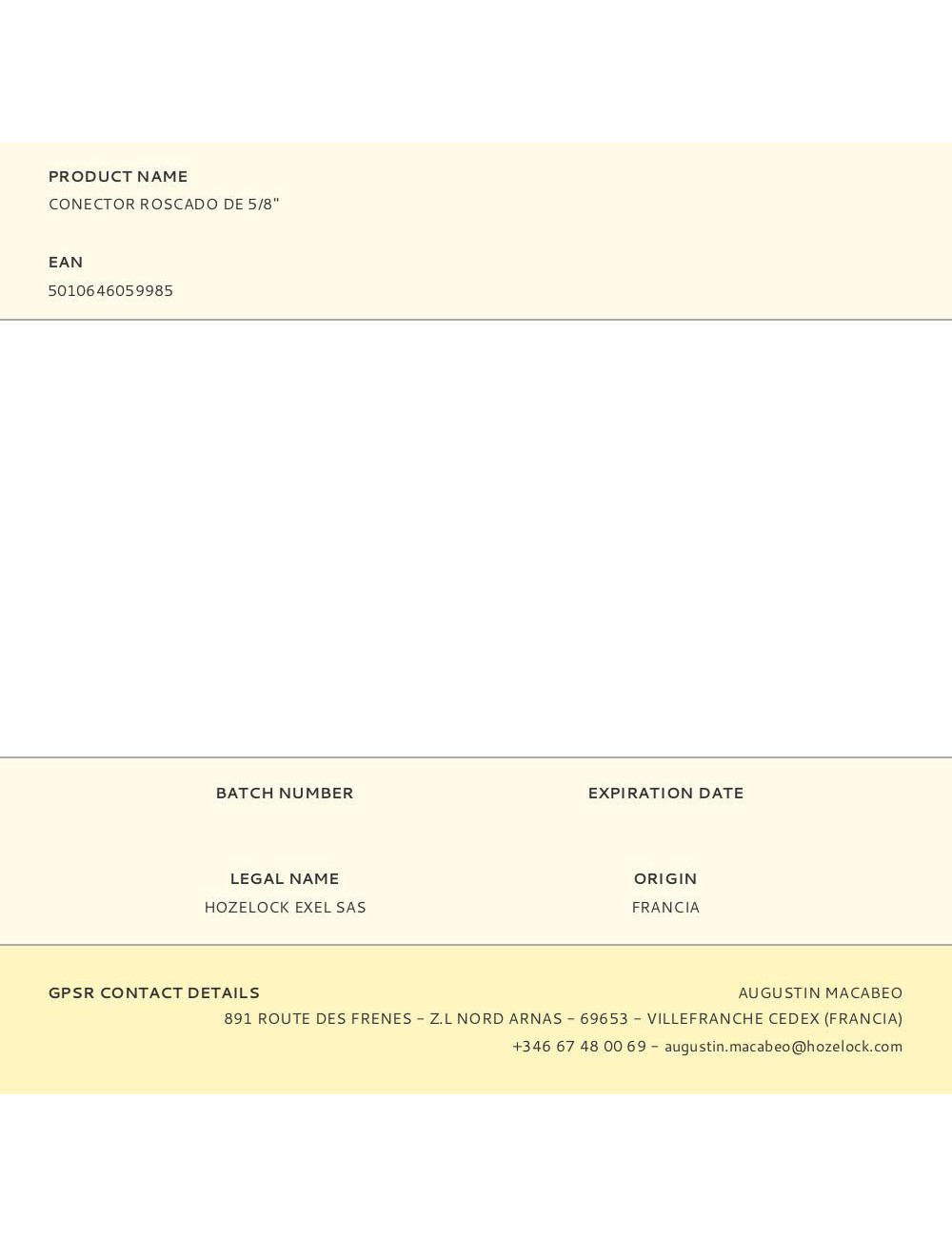 Conector roscado de 5/8''