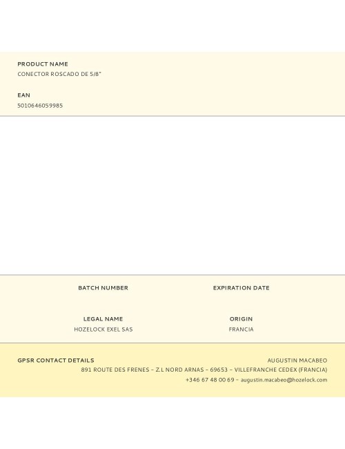 Conector roscado de 5/8''