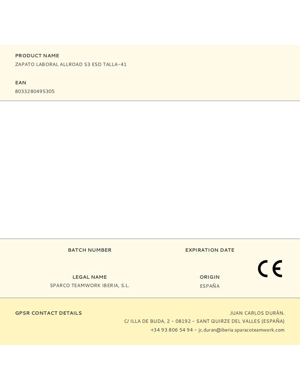 Zapato laboral allroad s3 esd talla-41