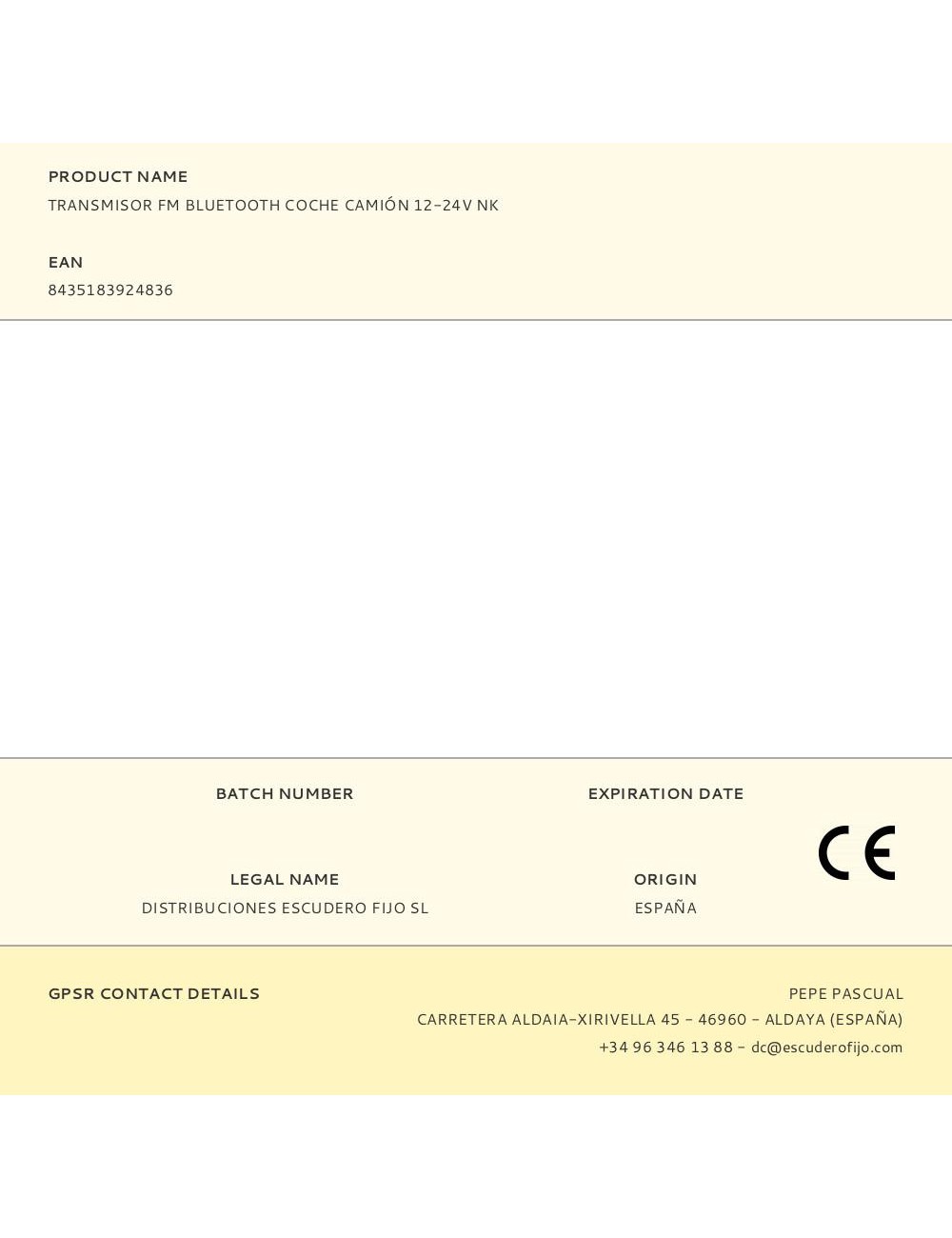 Transmisor fm bluetooth coche camión 12-24v nk