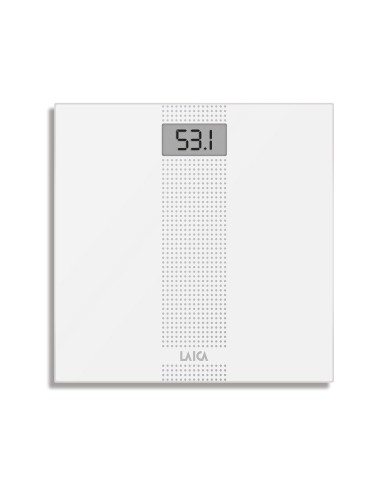 Báscula de baño electrónica blanca, máximo 180 kg