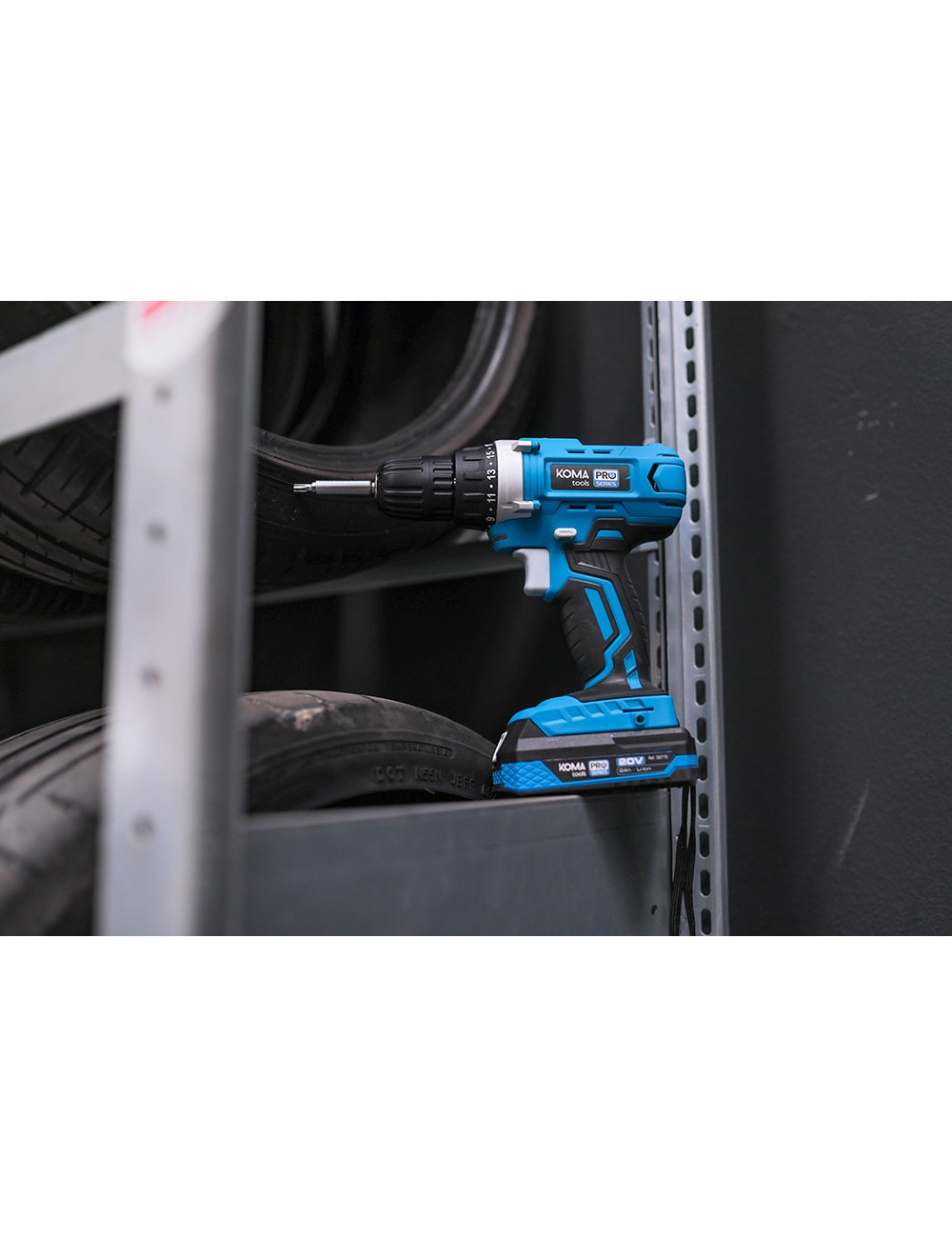 Kit taladro atornillador 20 v con 40 accesorios con batería y cargador