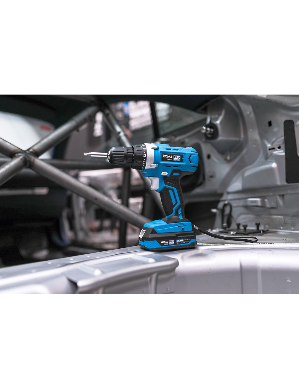 Kit taladro atornillador 20 v con 40 accesorios con batería y cargador