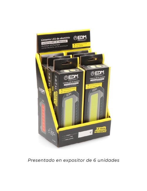 Linterna led de aluminio 10w recargable