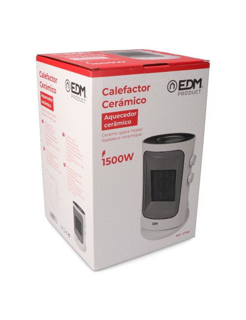Calefactor vertical oscilante 1000 - 1500 w blanco
