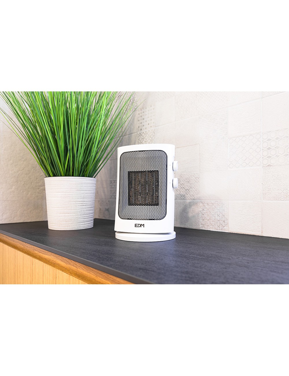 Calefactor vertical oscilante 1000 - 1500 w blanco