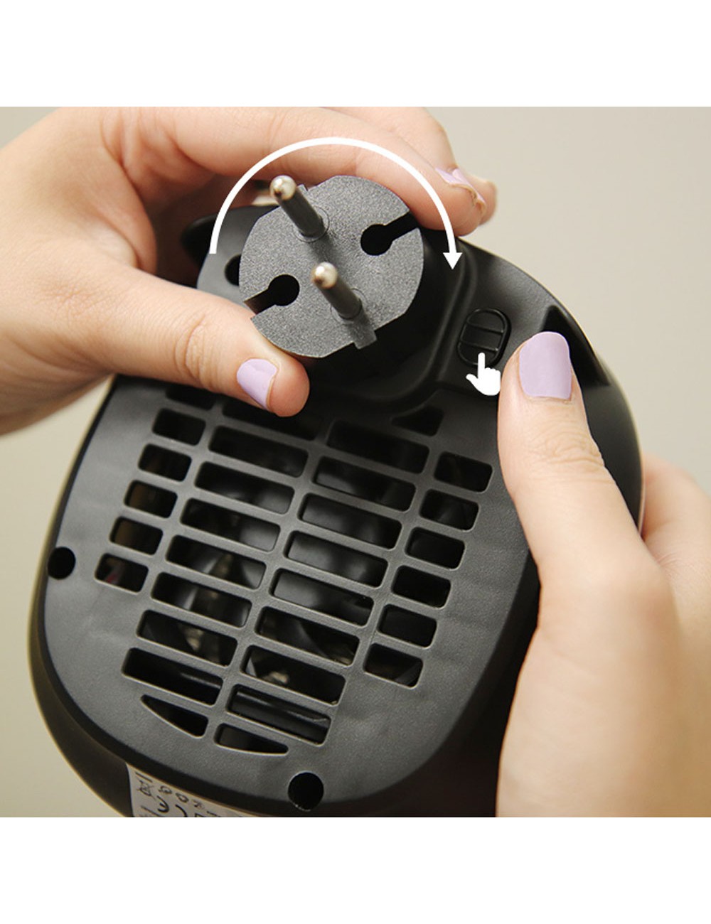 Mini calefactor cerámico de enchufe 700 w