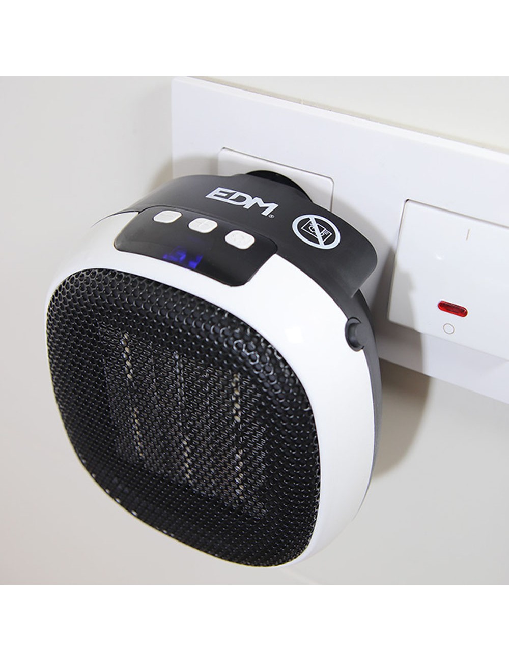 Mini calefactor cerámico de enchufe 700 w