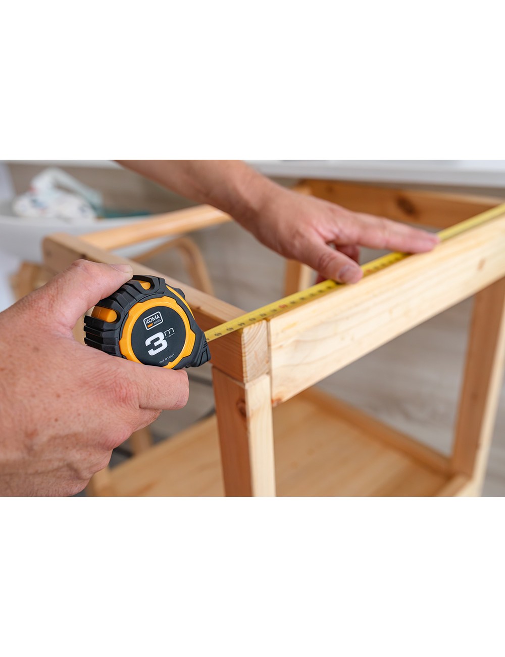 Flexómetro 3m x 16mm, abs standard koma tools