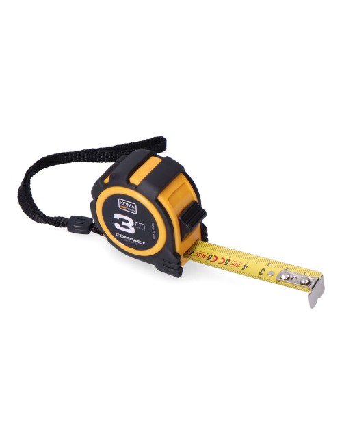 Flexómetro 3m x 16mm abs compact koma tools