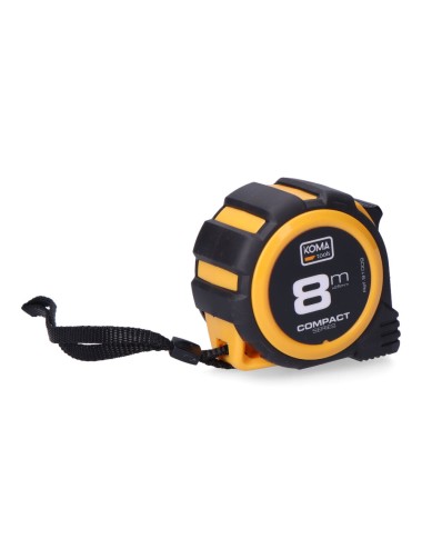 Flexómetro 8m x 25mm abs compact koma tools