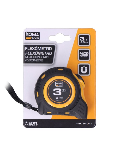 Flexómetro 3m x 16mm abs magnet