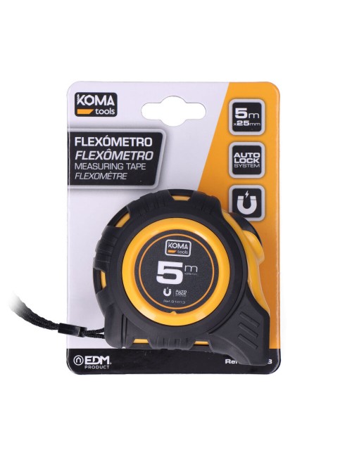 Flexómetro 5m x 25mm abs magnet