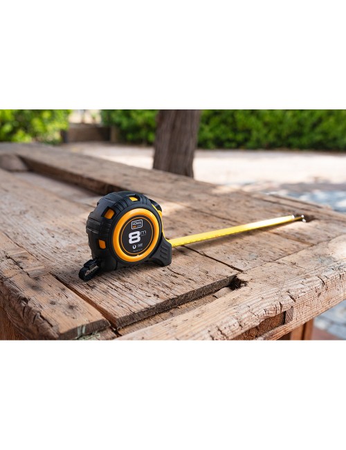 Flexómetro 8m x 25mm abs magnet