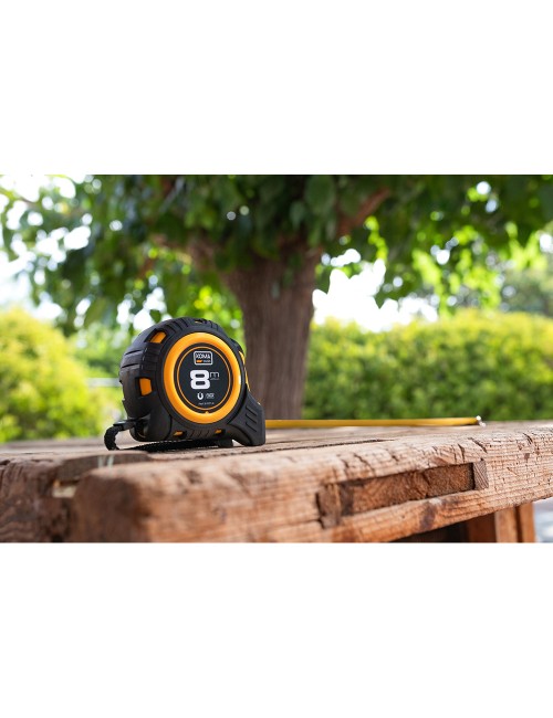 Flexómetro 8m x 25mm abs magnet