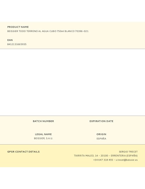 Preparación todo terreno al agua blanco 750 ml