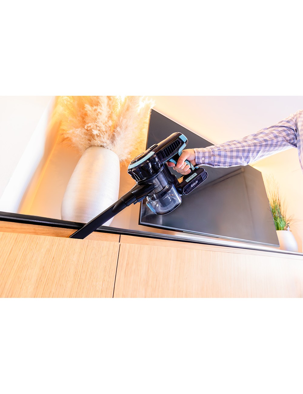 Aspirador escoba sin cable 2 en 1, 200w 18kpa