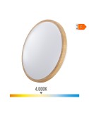 Aplique led circular de superficie efecto madera 18 w 4000 k 1820 lm ø33 x 5,5 cm