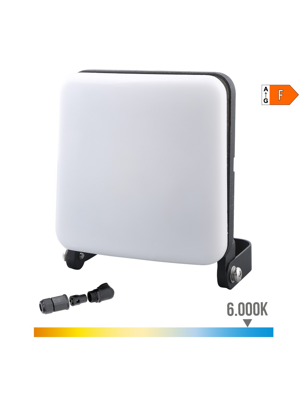 Foco proyector led frameless 20 w 1560 lm 6000 k luz fria 11 x 10,5 cm