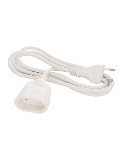 Prolongación manguera 2x1mm 5m blanco