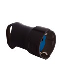Base tipo f 4,8 mm 16 a 250 v t/tl con anilla para fácil extracción, negra
