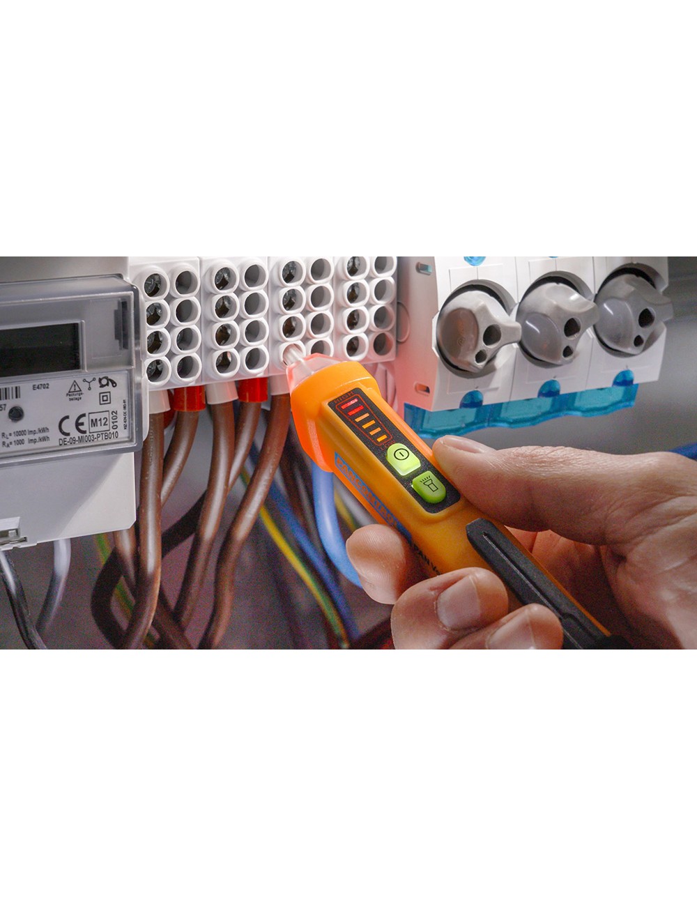 Probador de voltaje sin contacto y detector magnético pan voltfinder pancontrol