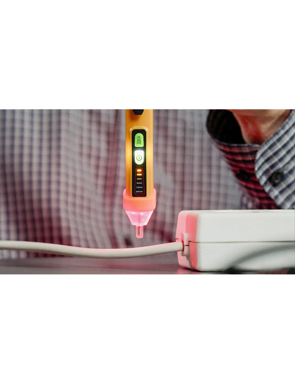 Probador de voltaje sin contacto y detector magnético pan voltfinder pancontrol