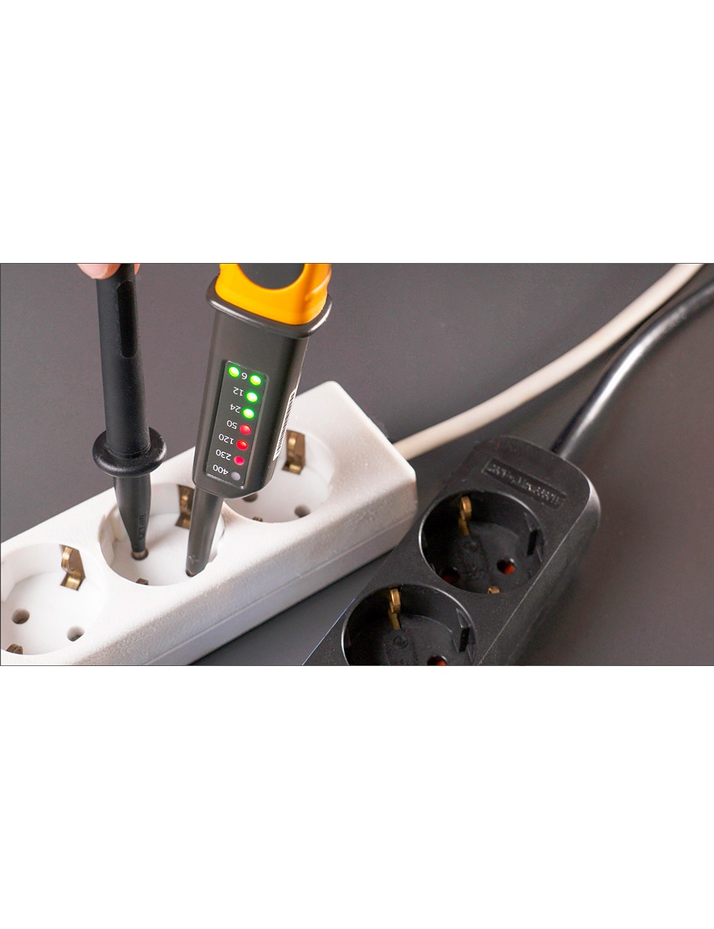 Comprobador de tension de 2 polos pan volttester 400 pancontrol