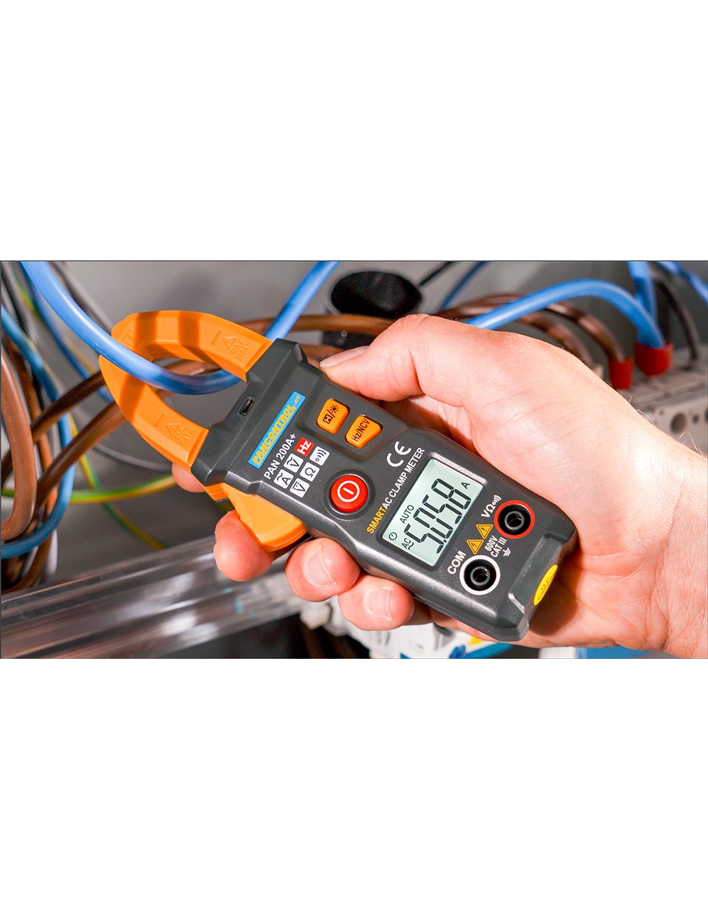 Pinza amperimétrica digital ac pan 200+ pancontrol