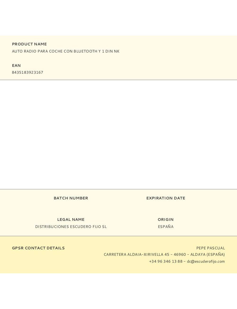 Auto radio para coche con bluetooth y 1 din nk